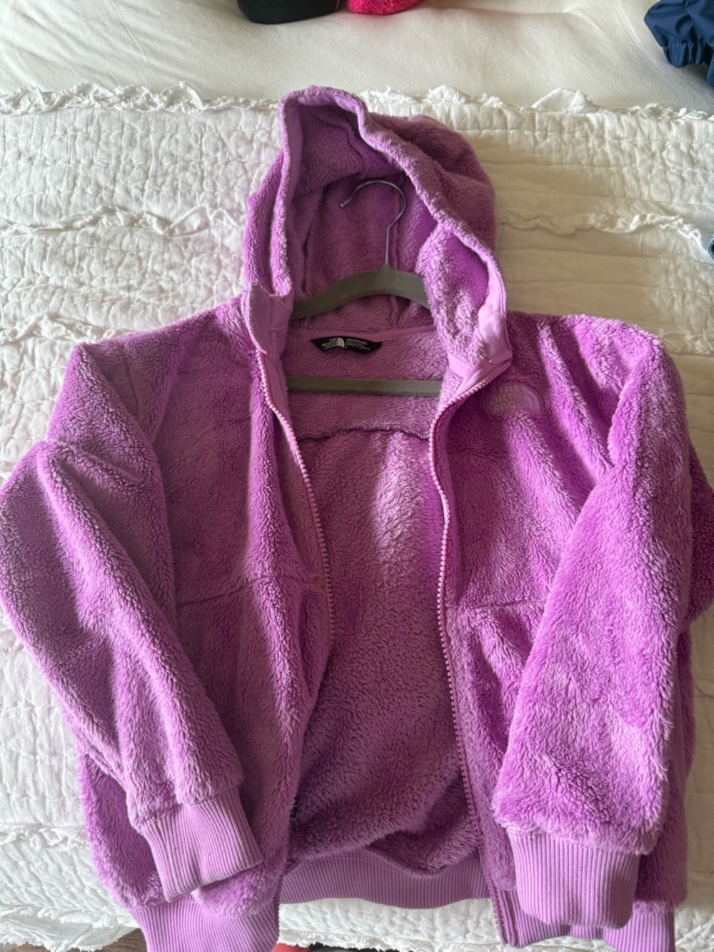 The North Face Girls Lavender Plush Hooded Puffer Jacket